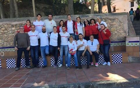 Els voluntaris de Creu Roja de Vila-real participen en una jornada de prevenció de cara a les festes de maig