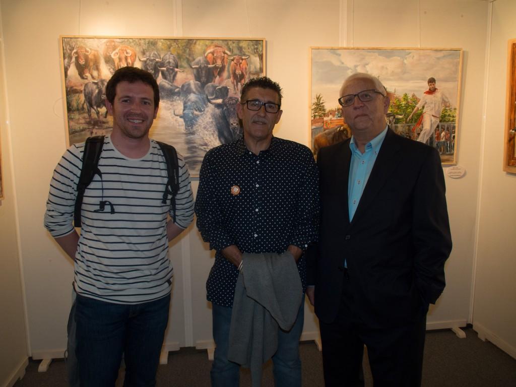 José Pascual Sancho y Ignasi García, con José Luis Serrano