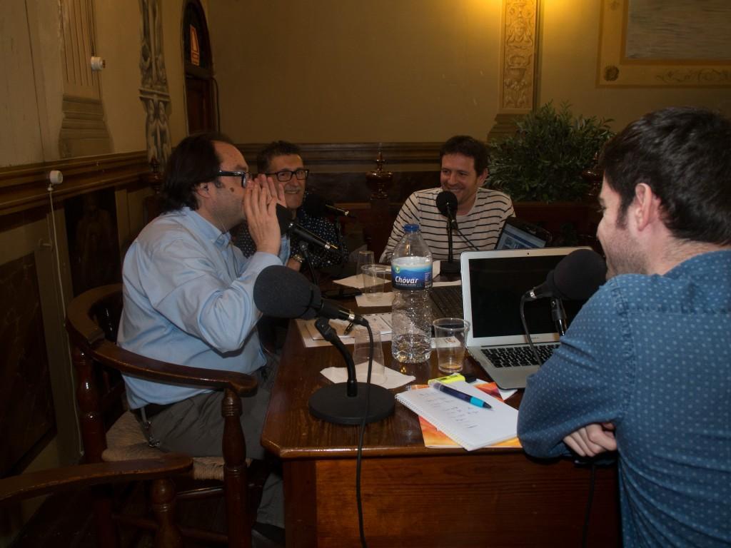 José Pascual Sancho e Ignasi García, con Ximo Tirado y Rafa Mezquita