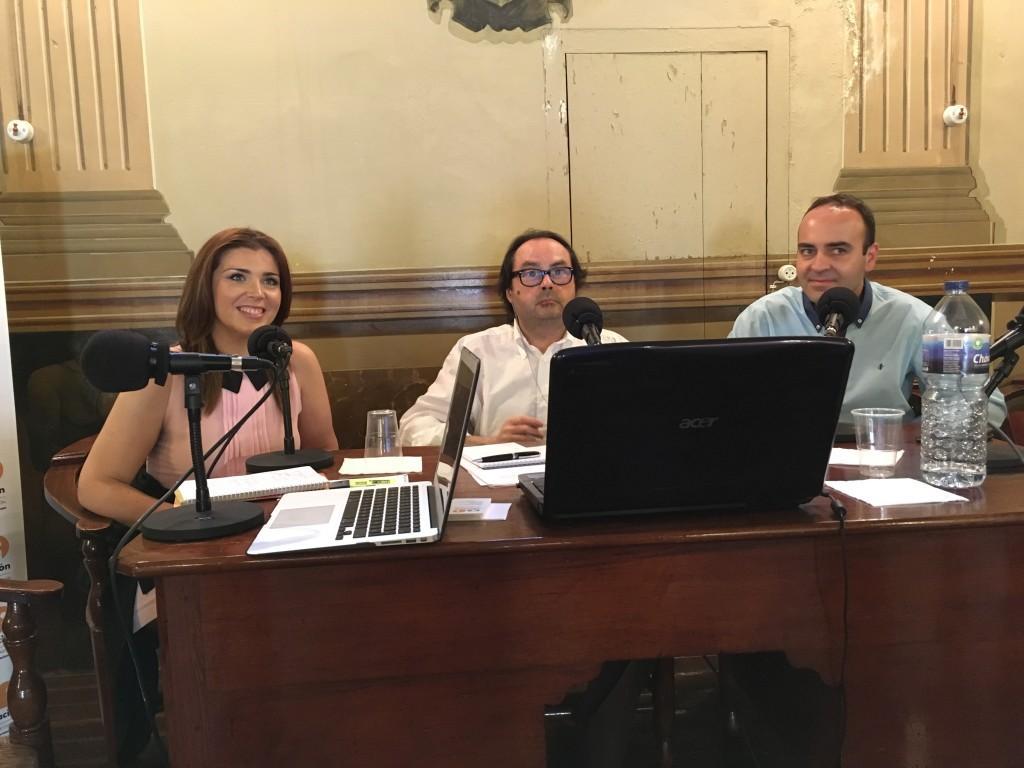 Ximo Tirado amb Mari Carmen Sánchez i Domingo Vicent de Ciutadans