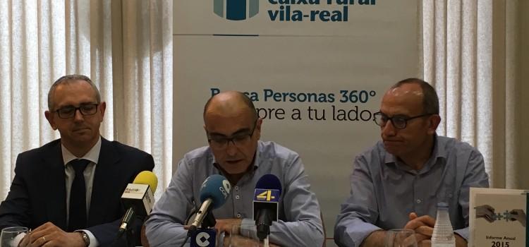 Caixa Rural Vila-real tanca el 2015 amb un increment del 16,5% del capital social i un benefici de 357.000 euros