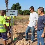 Instal·len rètols en els barrancs del terme municipal per a traure profit del seu valor patrimonial