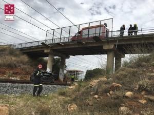 Un ferit després de ser atropellat per un Euromed mentre plovia de forma torrencial a Vila-real