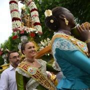 Les festes de la Mare de Déu de Gràcia acaben amb l’ofrena de flors, la processó de retorn i l’actuació dels Sírex