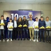 El Villarreal homenatja als canterans que fa una dècada que formen part del club