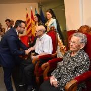 Vila-real homenatja a la dona i l’home de més edat, Pedro Cerezo i Paula Laura Sánchez 