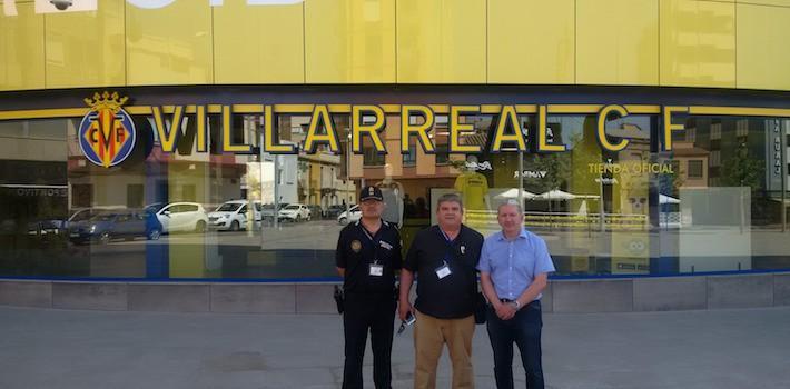 La Policia Municipal de Girona s’interessa pel dispositiu de seguretat del Villarreal