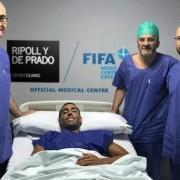Soriano, operat en el Centre d’Excel·lència FIFA Ripoll i de Prado Quirón Murcia