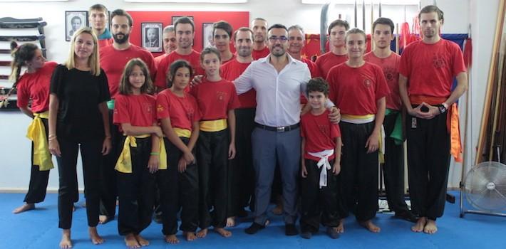 José Benlloch i Silvia Gómez visiten l’Escola de Kung Fu Vila-real