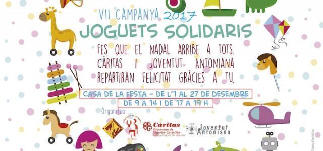 La Comissió de Penyes i la Junta de Festes engegen la setena campanya del joguet solidari aquest divendres
