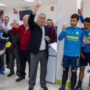 Fernando Roig realitza el tradicional brindis en la Ciutat Esportiva amb jugadors i la premsa