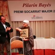 La il·lustradora infantil Pilarín Bayés va rebre anit el premi Socarrada Major 2018 en el tradicional sopar homenatge