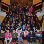 50 alumnes de 2n curs de Primària del Pius XII visiten l’Ajuntament amb el professorat