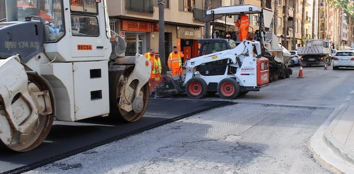 El pla de manteniment de vies urbanes posa a punt els principals encreuaments de l’avinguda Pius XII