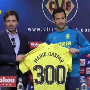El Villarreal i Mario Gaspar celebren els 300 partits en el club del lateral