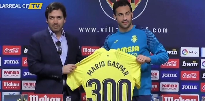 El Villarreal i Mario Gaspar celebren els 300 partits en el club del lateral