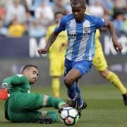 El cuer Màlaga frena en sec al Villarreal en La Rosaleda amb un gol de Chory de penal (1-0)