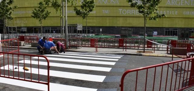 El primer pas de vianants 3D de la ciutat canvia d’ubicació i arriba primer davant de l’Estadi de la Ceràmica