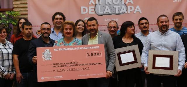 El Bodegón de Carlos, Más que tapas, Gades i Ca Esteve obtenen els primers premis de la XII Ruta de la Tapa