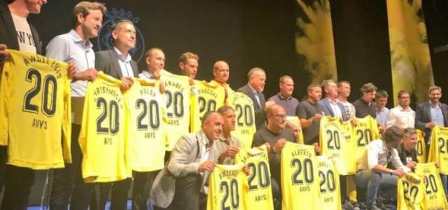 Vistosa presentació de la campanya s’abonaments 2018-19 del Villarreal sota el lema ‘un color, un sentiment’