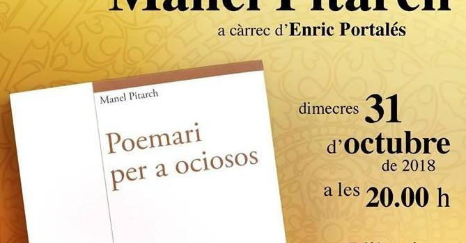 Manel Pitarch presenta el seu llibre de poemes en la llibreria Ausiàs March