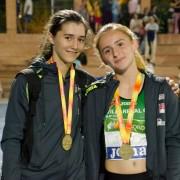 Ariana Gómez i Claudia Artero, del Club Atletisme Vila-real, subcampiones d’Espanya