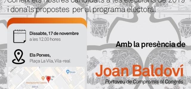Joan Baldoví i Marta Sorlí visiten Vila-real per a animar a la ciutadania a ‘mullar-se’