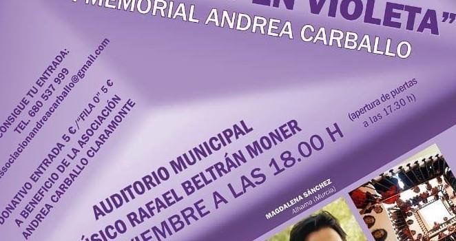 Música, poesia i humor el diumenge a l’Auditori amb la gala ‘Cantando en violeta’ de l’Associació Andrea Carballo