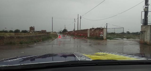 La pluja no dóna treva en tot el cap de setmana a Vila-real i obliga a tancar diversos camins rurals del terme