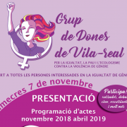 El Grup de Dones de Vila-real presenta la seua programació fins a desembre 