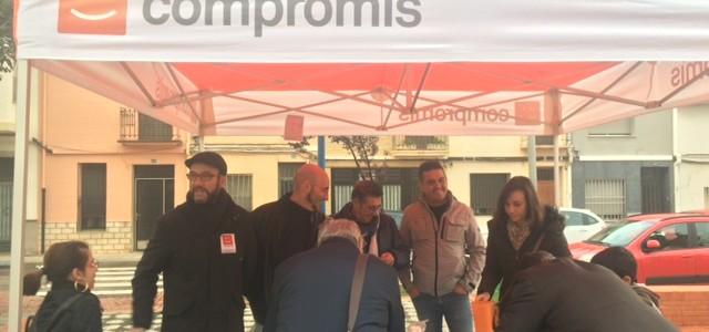 La plaça de la Panderola, tercera parada del programa ‘Mulla’t’ de Compromís el divendres 