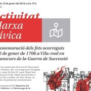 Vila-real celebra una marxa cívica en commemoració dels fets ocorreguts el 12 de gener de 1706