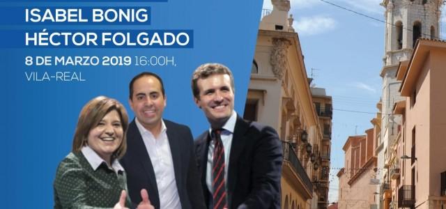 Pablo Casado estarà a Vila-real aquest divendres per a presentar les candidatures del PP a les eleccions