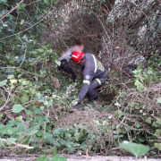 Cau un menor a una zona de vegetació del riu Millars a Vila-real mentre circulava amb bici