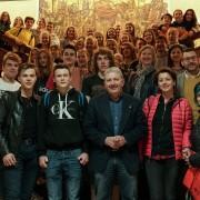 Alumnat d’intercanvi de Polònia, Turquia, Eslovènia i Espanya al Broch i Llop visita l’Ajuntament