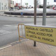 Arranquen les obres del polígon Molí Nou que tallaran al trànsit l’avinguda Castelló en sentit nord tres mesos