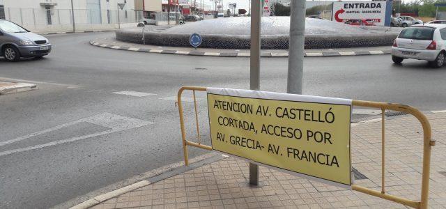 Arranquen les obres del polígon Molí Nou que tallaran al trànsit l’avinguda Castelló en sentit nord tres mesos
