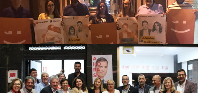 Arranca la campanya electoral a Vila-real amb la penjada simbòlica de cartells 