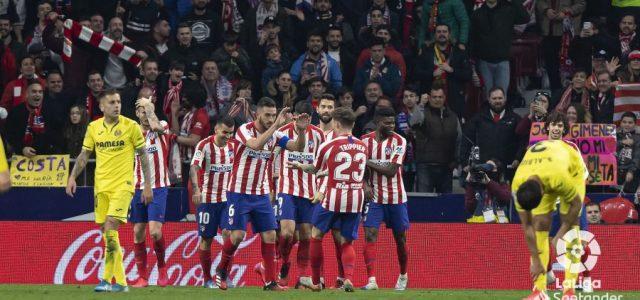 El Villarreal es va vore remuntat en el camp d’un Atlético de Madrid que va oferir la seua millor versió (3-1)