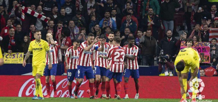 El Villarreal es va vore remuntat en el camp d’un Atlético de Madrid que va oferir la seua millor versió (3-1)