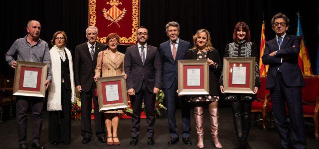 Francesc Tàrrega, Angelina Abad, Dolores Cano i José Ortells, reconeguts fills predilectes a títol pòstum amb honors