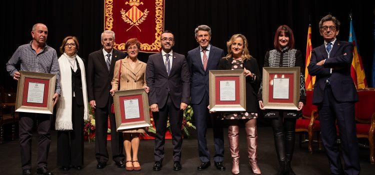 Francesc Tàrrega, Angelina Abad, Dolores Cano i José Ortells, reconeguts fills predilectes a títol pòstum amb honors