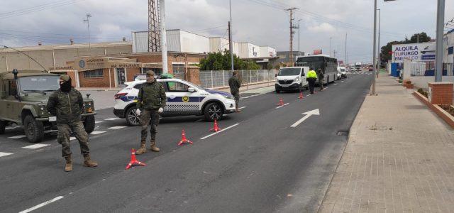 L’Exèrcit patrulla en diversos punts de Vila-real per a recolzar a les forces i cossos de seguretat