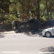 Ferit un policia local de Vila-real que ha sofrit un accident amb el cotxe patrulla al camí l’Emita