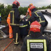 Un home de 54 anys i una dona de 22 resulten ferits en un accident de trànsit en el Km 3 de la CV222