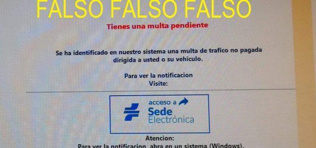 La Policia Local alerta de falses notificacions de multes de la DGT per internet