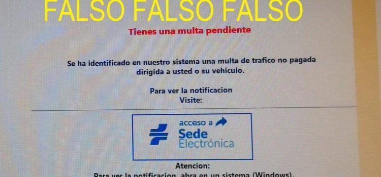 La Policia Local alerta de falses notificacions de multes de la DGT per internet