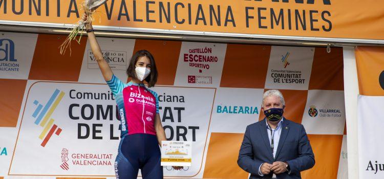 Sandra Alonso es proclama guanyadora de la segona etapa Setmana Ciclista Valenciana Fèmines