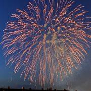 Foc, color i soroll en el cel de Vila-real per a commemorar el dia de sant Pasqual