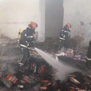 Incendi en un magatzem de cítrics abandonat a Vila-real